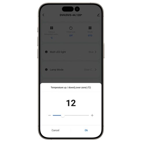 Dunavox DVP-25.65DB Beépíthető WIFI Borhűtő